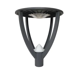 어두운 회색 도시 하이 폴 정원 LED 조명, 빌라 뒷마당 공원 가로등, 30w, 40W, 50w 직경 52cm, 인터페이스 76mm