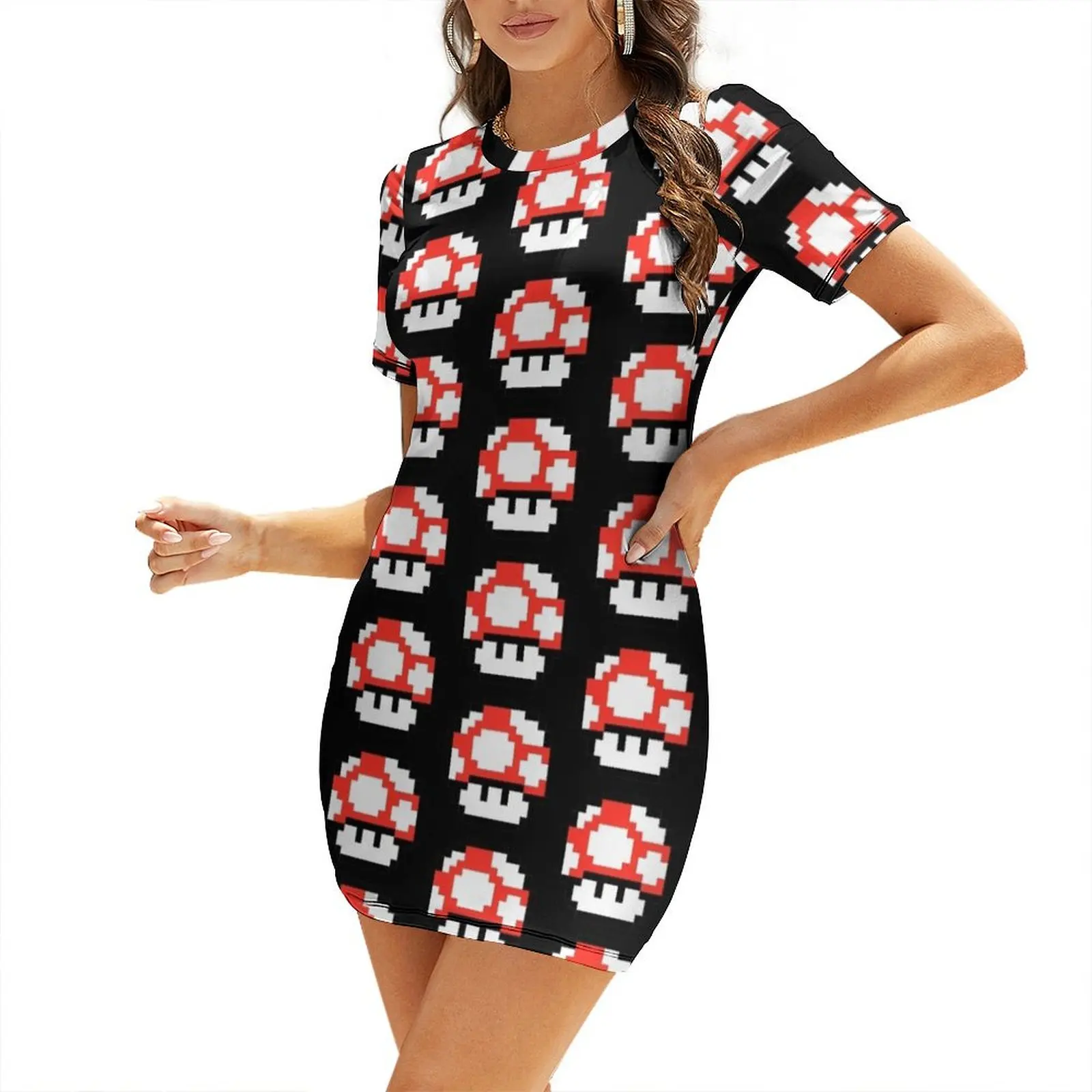 

Up Short Sleeved Dress chic and elegant evening dress women's evening dresses 2025
