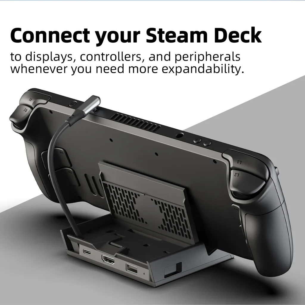 Skull & Co. SteamDock Stand with Detachable USB C Hub DeX Docking Station for Steam Deck ROG Ally