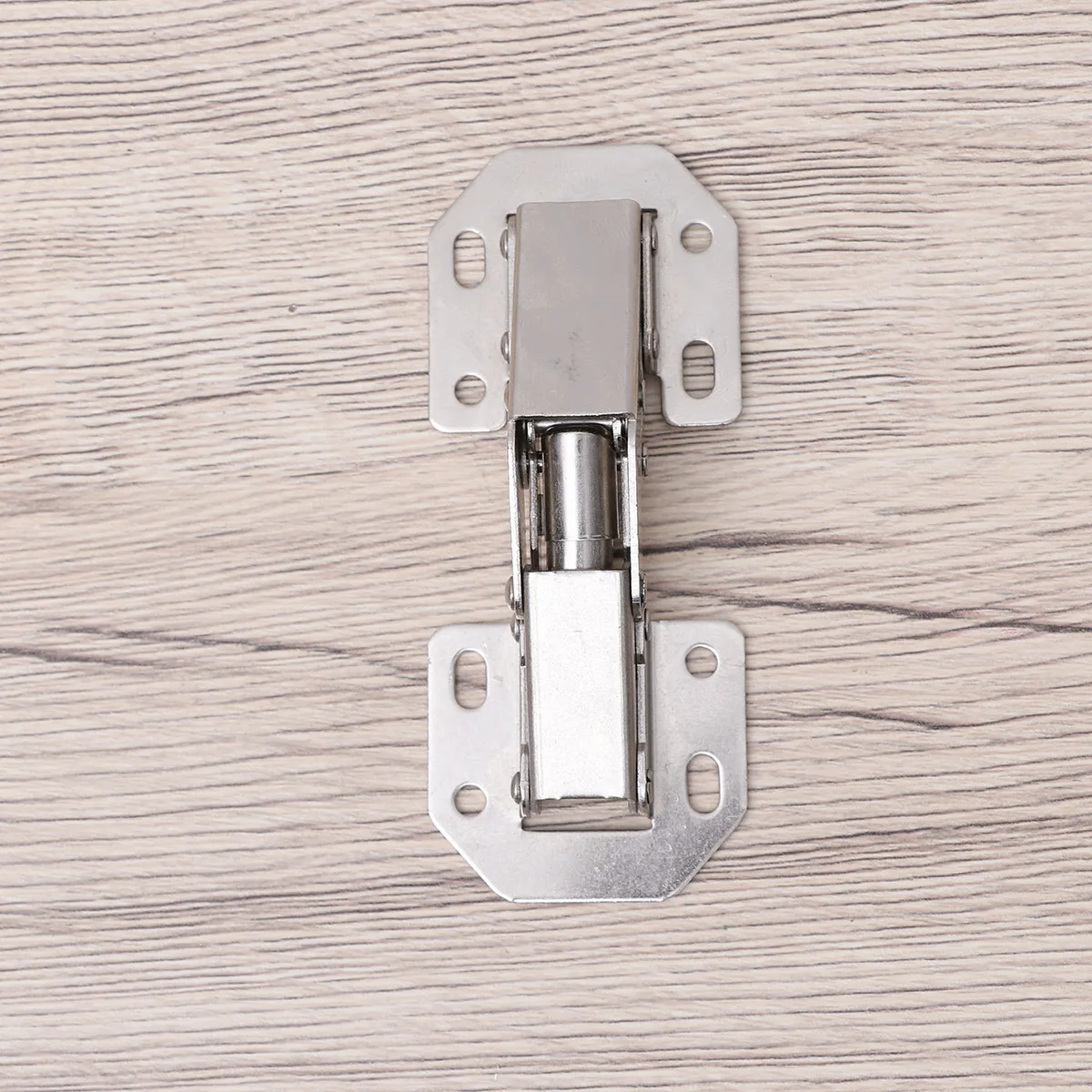 

4 Inch Punch Free Hydraulic Metal Fixed Cabinet Hinge Silver Easy Install Stable Kitchen Toilet Door Hinge Thickened Window