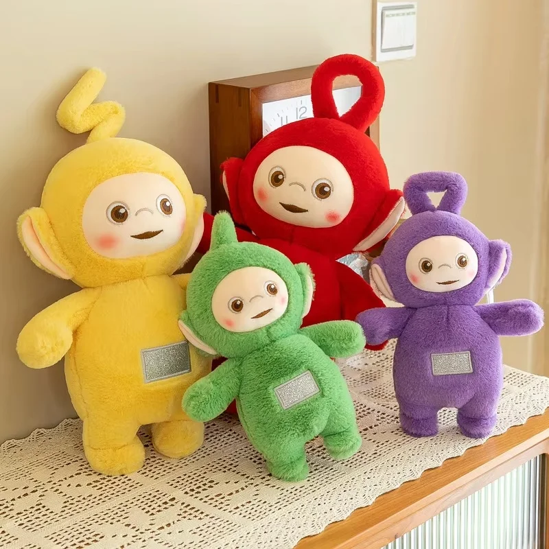 30/45/60 cm Miniso Teletubbies Plüschpuppe Niedliche Laa-Laa Dispy Anime Puppe Niedliche Teletubbies Action Plüschskelett Puppen Spielzeug Geschenke