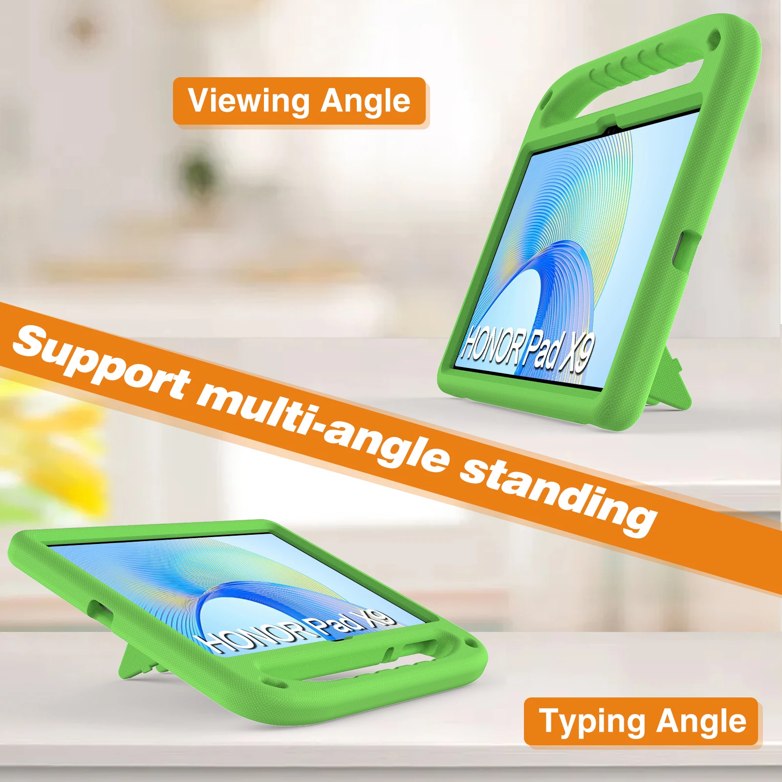 Kids Case for Huawei Honor Pad 9 Case 12.1 Inch HEY2-W19 W09 2023 Cute EVA Stand Kickstand Shockproof Tablet with Pen Slot image 5