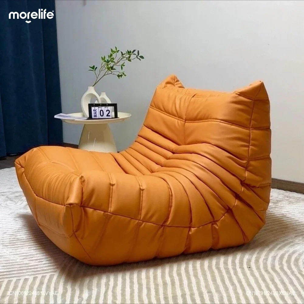 

Nordic Style Light Luxury Caterpillar Lazy Sofa Bedroom Balcony Tatami Single Person Sofa Sofas for Living Room Furniture K01