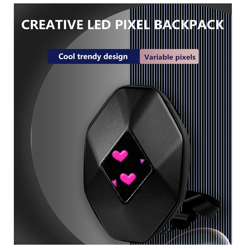 

Motorcycle Shoulder Bag LED Lights Bluetooth DIY Carbon Fiber Motorcycle Riding Bag Full Helmet Sports Waterproof Bag