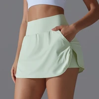 Women Gym Running Shorts Double Deck Quick Dry Gym Sport Shorts Fitness Jogging Workout Shorts With Pocket Sports Tight Short - Image 4