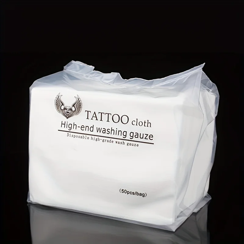 

Disposable Tattoo Wipe Paper 50pcs Tattoo Cloth High-end Washing Gauze Permanent Makeup Cleanig Tattoo Supplies Accessories