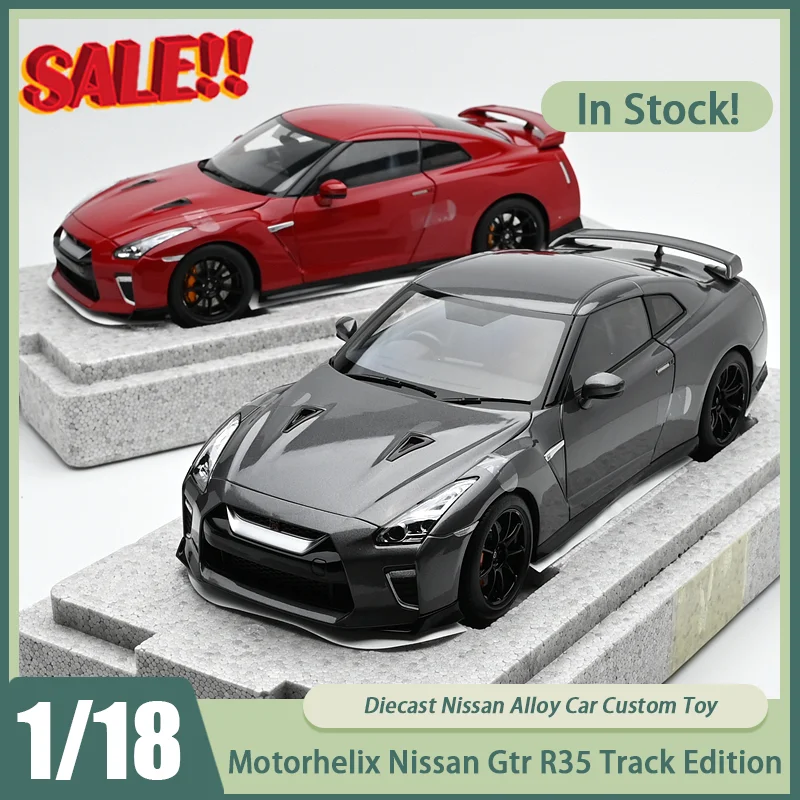 

New In Stock Motorhelix Mh 1:18 Nissan Gtr R35 Track Edition Full Open Car Alloy Miniature Diecast Nissan Ornaments Custom Toys