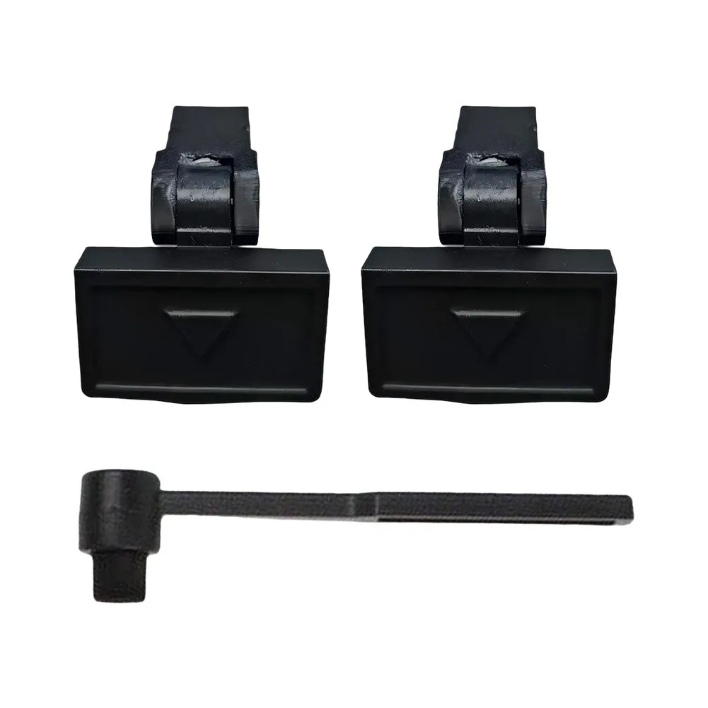 Black Dust Cover Hinges Set for Sony For PS-LX300H Turntable with Cleaning Brush Robust Plastic and Metal Construction