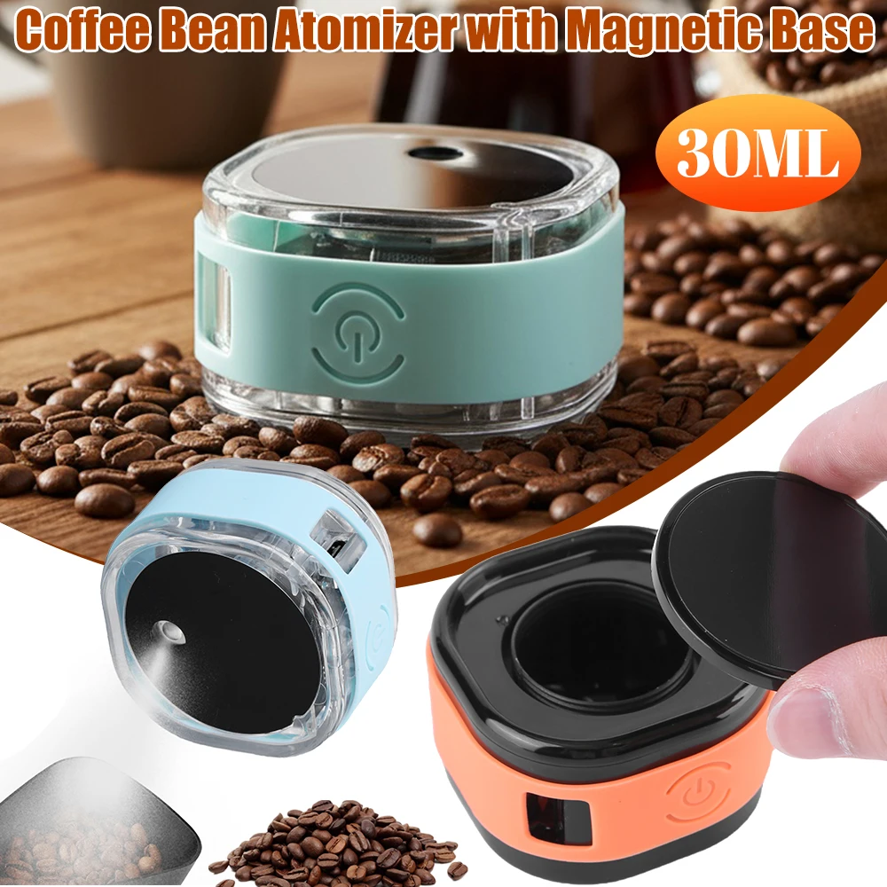 Coffee Bean Atomizer Anti-Static Automatic Spray Bottle 30ml Magnetic Base Electric Nano-Sprayer Espresso Tool Coffee Accessory