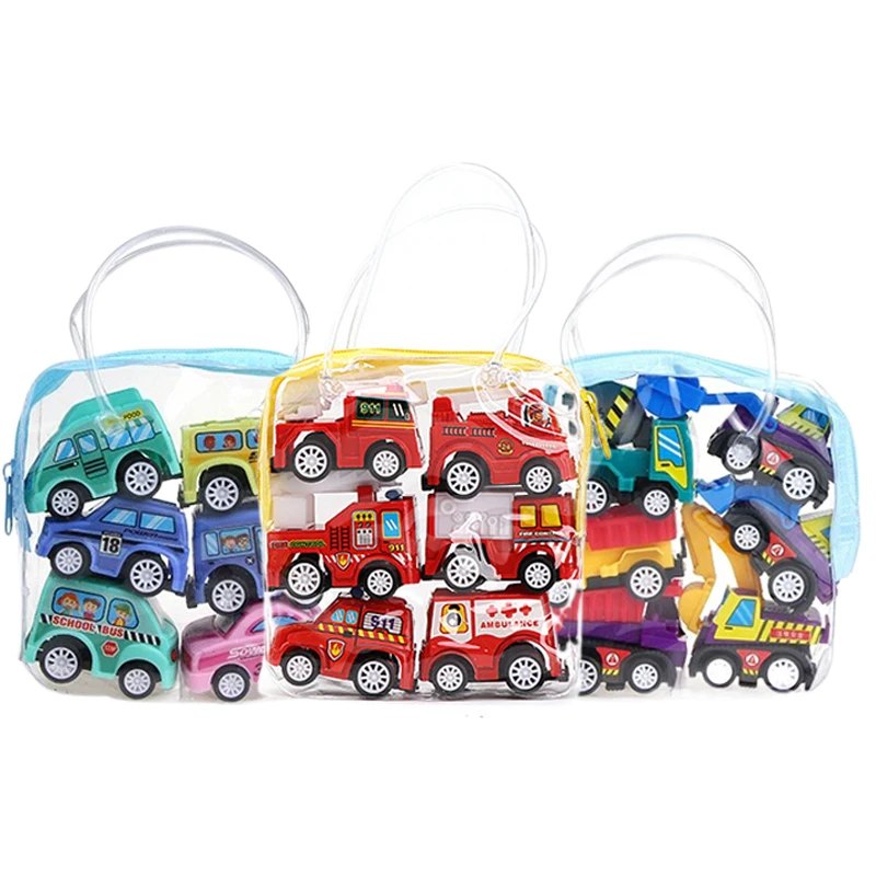 6個セット プルバックカー おもちゃ ミニ慣性エンジニアリング車両 子供向け 漫画スタイル プレイカー 子供用おもちゃ 車 ​   TMZ（テレマガジン）