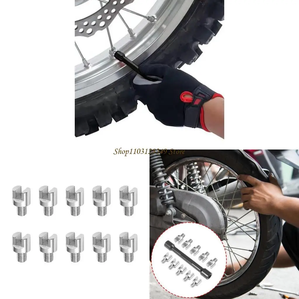 

N5KD Motorcycle Spoke Wrench Spanner Set with Storage Case Spoke Adjustment Tool set
