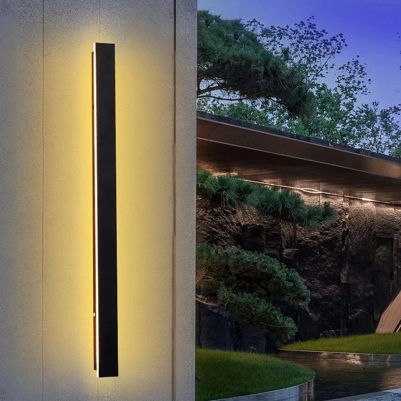 Outdoor Waterproof LED Wall lamp IP65 Level Waterproof Modern Exquisite Acrylic Light Source Landscape Designer