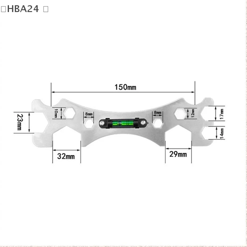 

VissHBA24 Vissreatera из нержавеющей стали, выравниватель труб для горячей и холодной воды с пузырьковым индикатором уровня, кран/душ/водонагреватель/инструмент для выравнивания труб