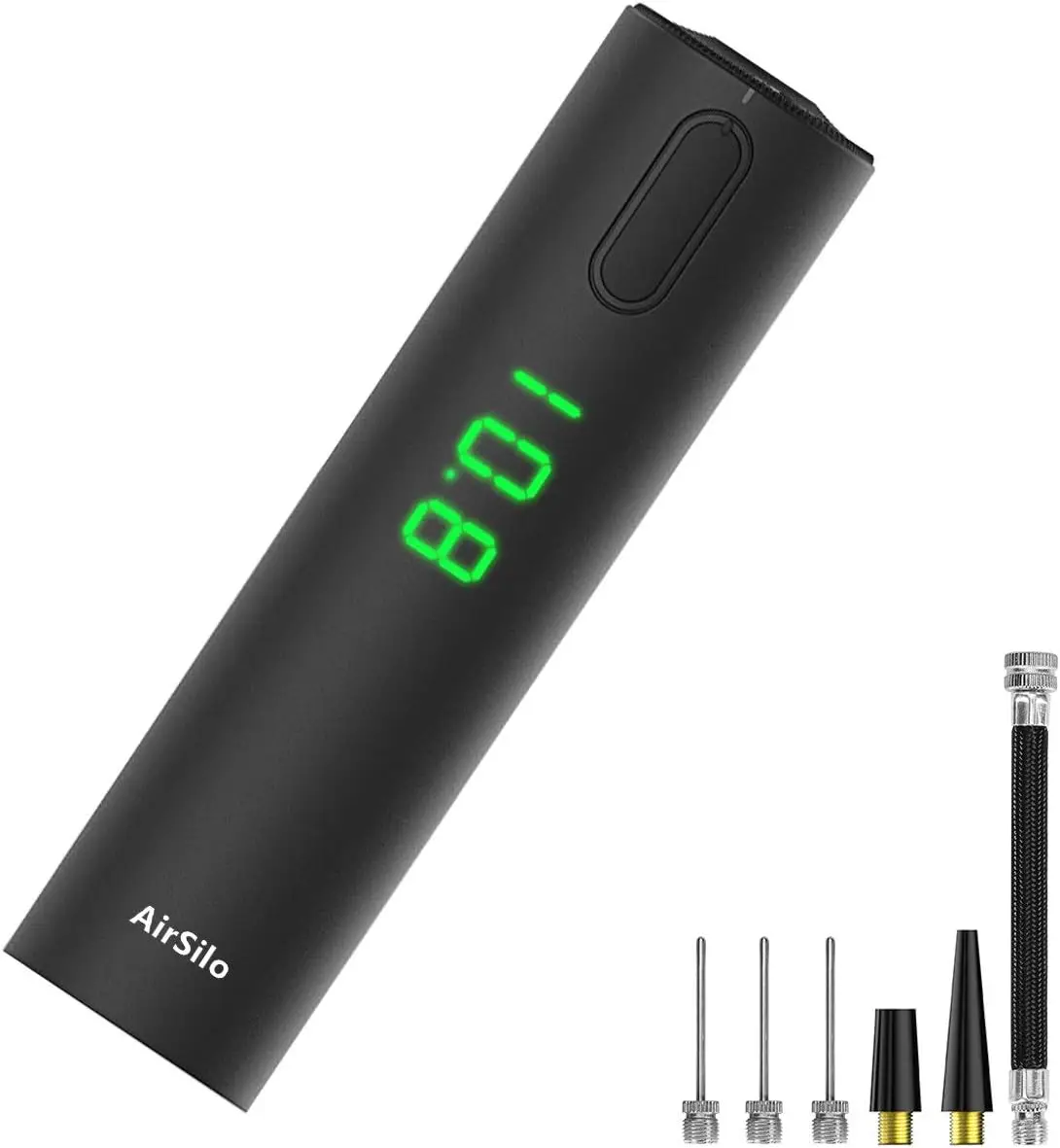 

Быстрый электрический насос для мячей со светодиодным дисплеем, до 15 PSI, портативный и перезаряжаемый