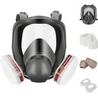 6800 Gas Mask Anti-Fog Full Face Respirator Industrial Painting Spraying Respirator Safety Work Filter Formaldehyde Protection