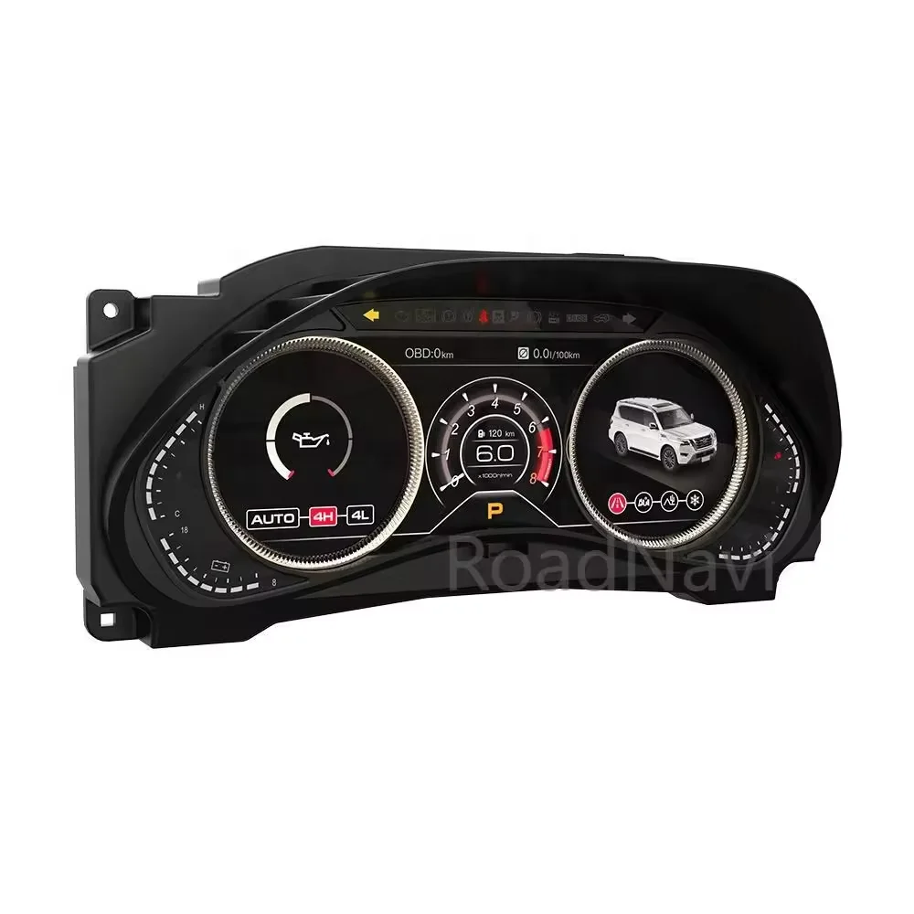 12.3'' Cyfrowa tablica rozdzielcza do Nissan Patrol Y62 Infiniti Qx56 Qx80 2011-2023