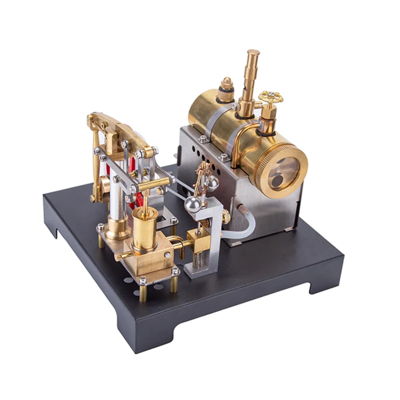 Steam Engine Model Metal with Boiler Base Speed Regulator Suitable for DIY Science Experiment Kit Toys