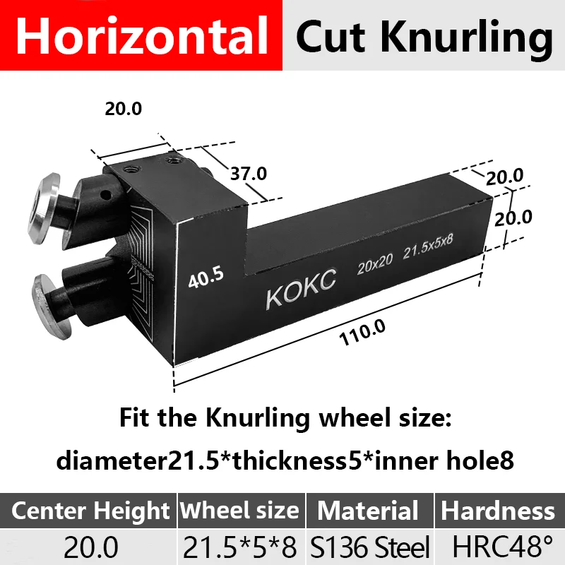 

Stuka режущая накатка 20*20 мм двухколесный держатель инструмента для токарного станка с ЧПУ
