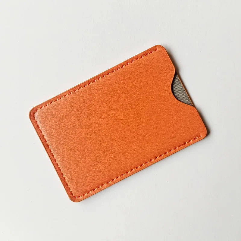 Ultradünner PU-Leder RFID-Kartenhalter, Anti-Entmagnetisierungs-Bankkarten-Schutzhülle für Geldbörse Reise Büro
