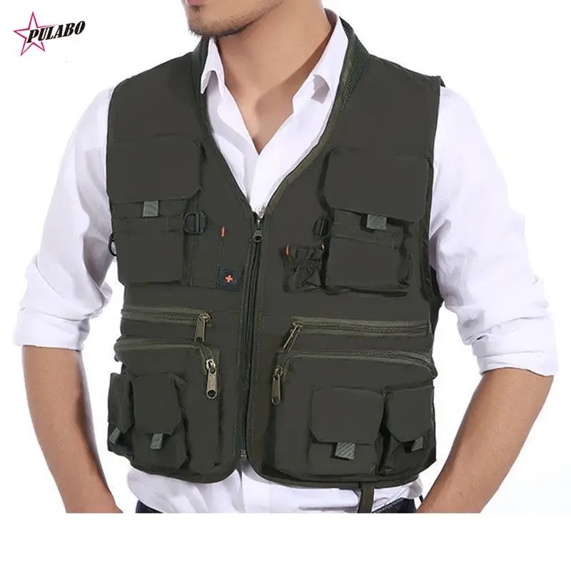 

PULABO Korean Fish Vest Quick Dry Fish Vest Breathable Material Fishing Jacket Outdoor Sport Survival Utility Safety Waistcoat