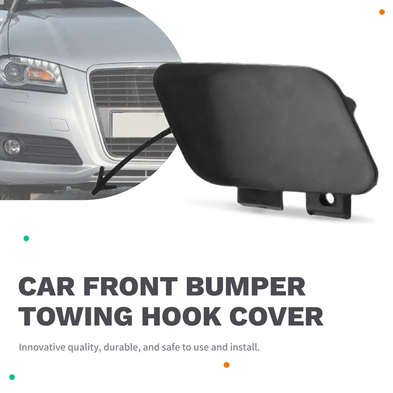 Super Sale Auto Front Bumper Tow Hook Cap Cover No Paint for Audi A3 2009 2010 2011 2012 2013 8P0807241B
