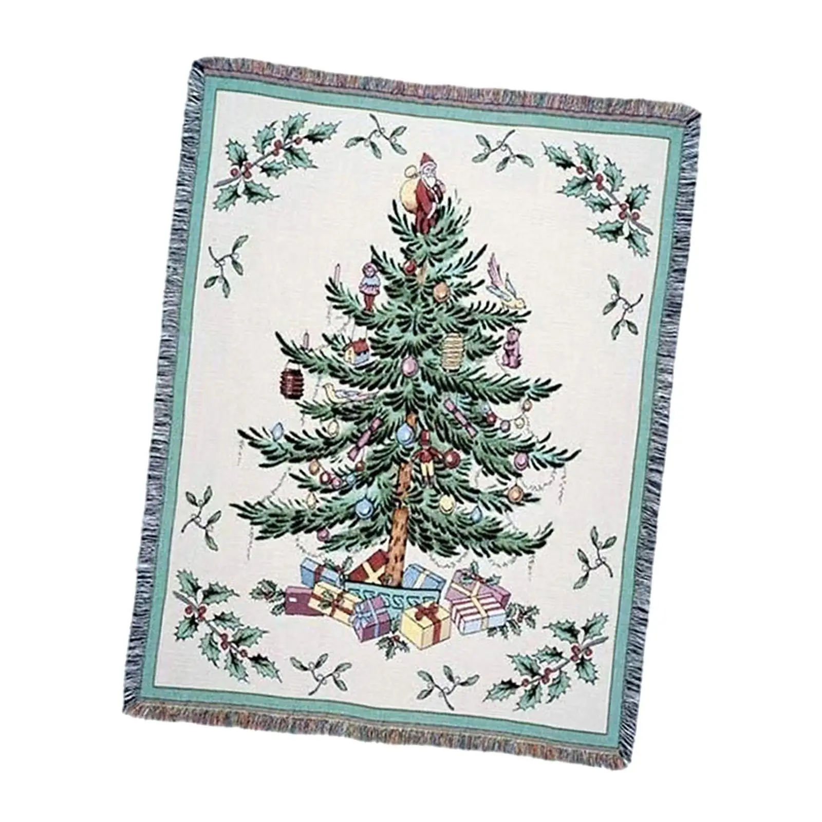 

Aesthetic Stable Decor Practical Colorful Tapestry Gift Christmas Tablecloth for Dorm Entrances Xmas Decor Home Corridors