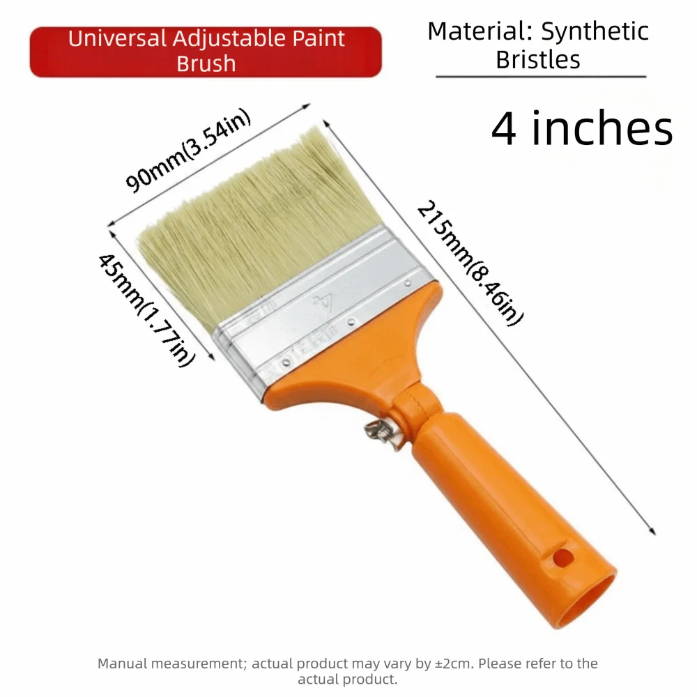 

New Material Plastic Handle Adjustable Paintbrush Replaceable Brush Head Adjustable Brush Head 360° Bend Pipe 360° Elbow