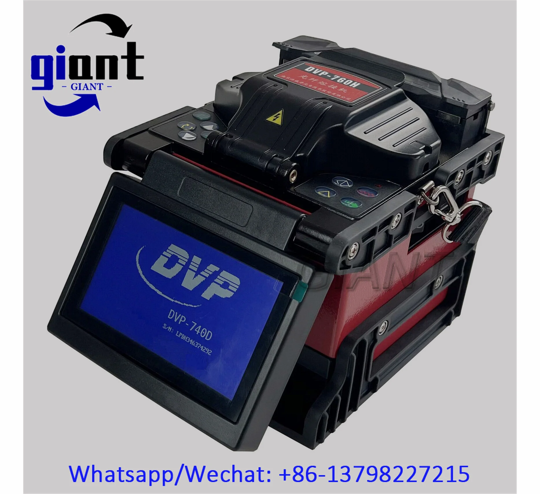 Multi-Language Fiber Optic Welding Splicing Machine Original DVP-760H Mini FTTx Optical Fiber Fusion Splicer Machine