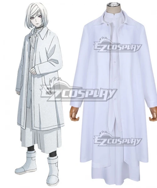 

Akudama Drive Cutthroat Satsujinki Halloween Party Men Outfit Christmas Adult White Coat Suit Clothings Cosplay Costume E001