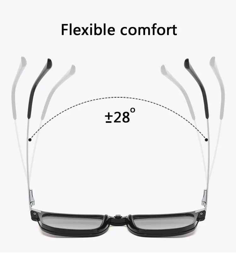 Transparente Brille Magnet Sonnenbrille Clip gespiegelt Magnet clip auf Brille rosa Rezept Myopie Brille Rahmen lila – Detail 8