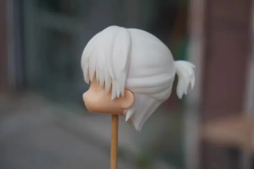 Bjd cabeça escudo luz e noite sariel artesanal ob11 placa de cabelo destacável branco modelo brinquedo acessórios cosplay