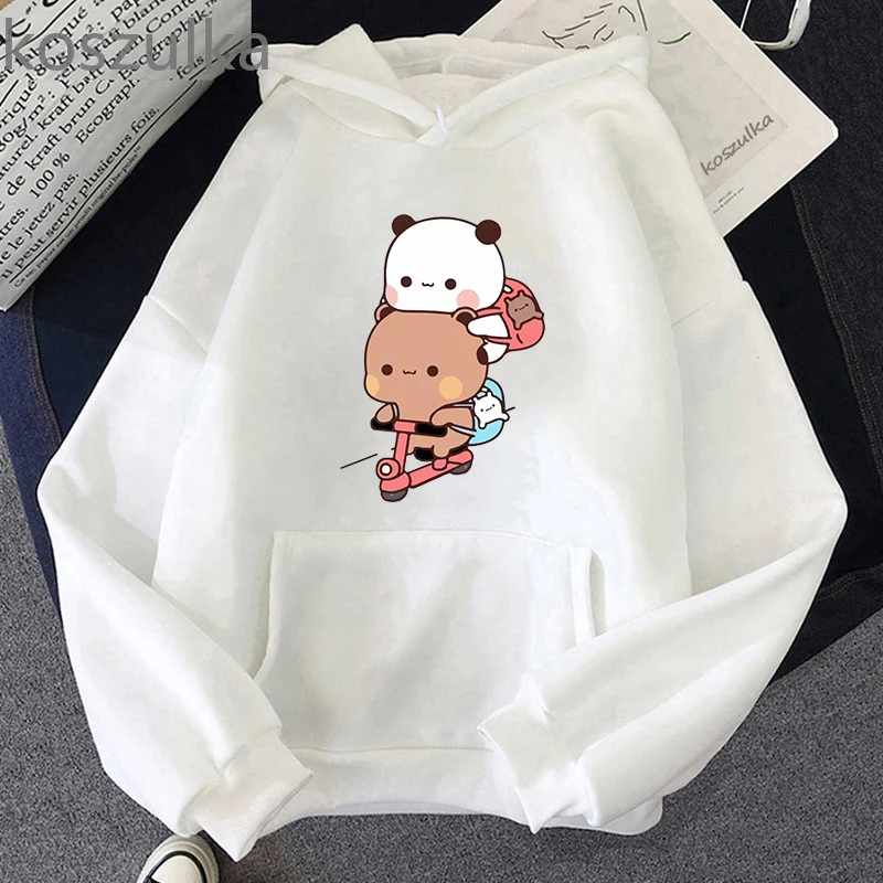 Cartoon Panda Bear Bubu and Dudu Hoodie Women/Men Harajuku Ullzang Sweatshirt Tops Kawaii Printed Coats Female Fashion Clothes