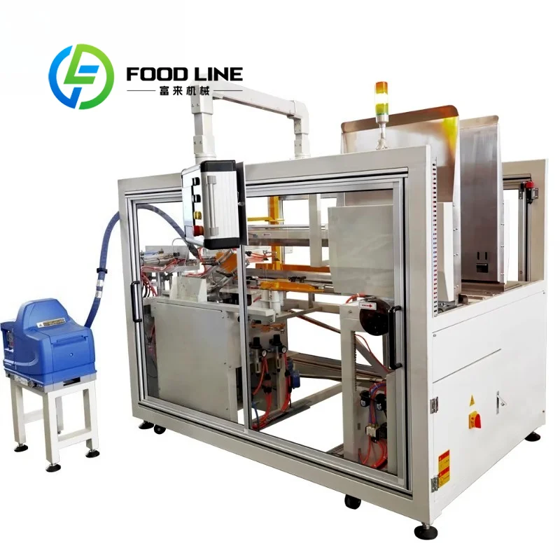 Carton Case Erector Machine Multi Size Adaptive Design Flexible Adjustment To Fit Different Height Width And Depth Carton Boxes