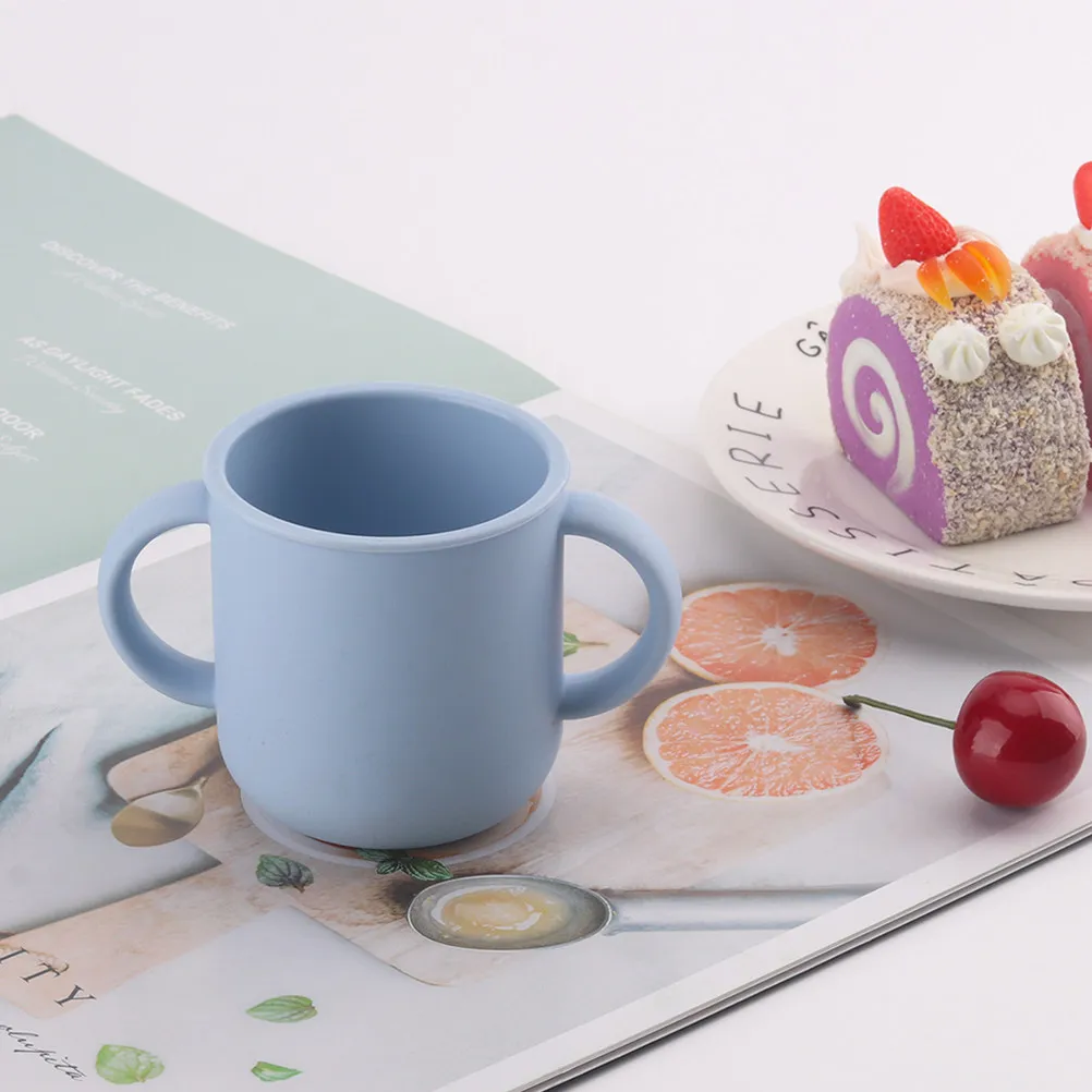 

Toddler Training Cup Silicone Baby Water Cup with Handles for Small Hands Ideal for 1-3 Year Kids Drinking and Snack Use