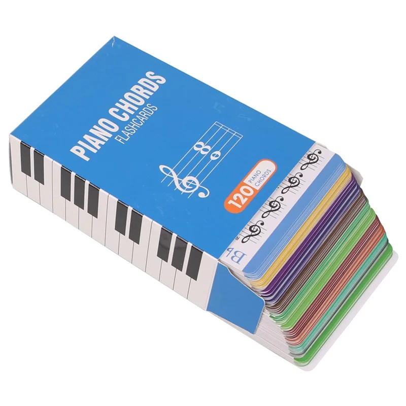 Piano Chords Chart Electric Piano Chord Flashcards Colorful Beginners Note Reading Flash Cards 120 Sheets Music Teacher Supplies