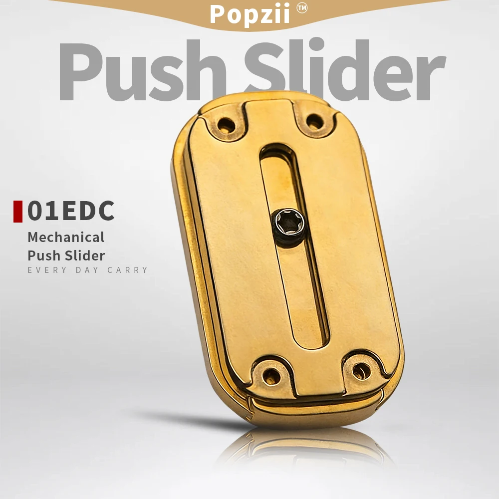 01EDC Brass Ultra Intensive Mechanical Multi Orbit Push Slider Inner Liner Adults Stress Relief Toy Decompression Toy