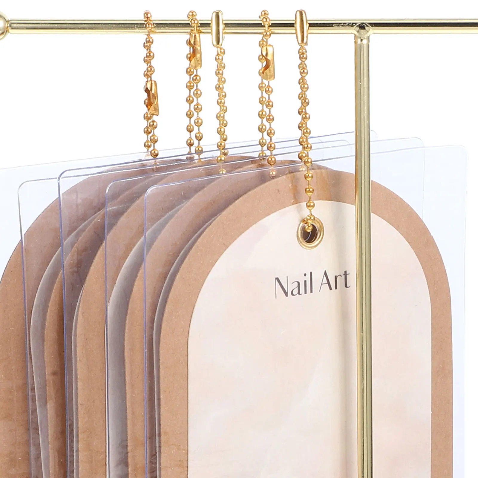 

1Set Elegant Fake Nail Display Holder Compact Nail Salon Supply for Organized Manicure Display and Storage Solution