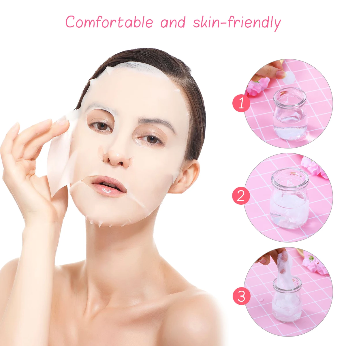 

200Pcs Compressed Facial Mask Original Sealed Package Easy to Use Disposable Cotton Masks for Skin Care Compressed Mask