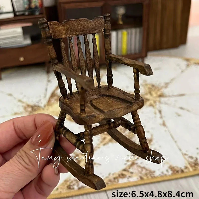 Miniature Dollhouse Furniture Miniature Chairs End Table Chair Bjd New Diy Miniature Dollhouse Decoration Accessories