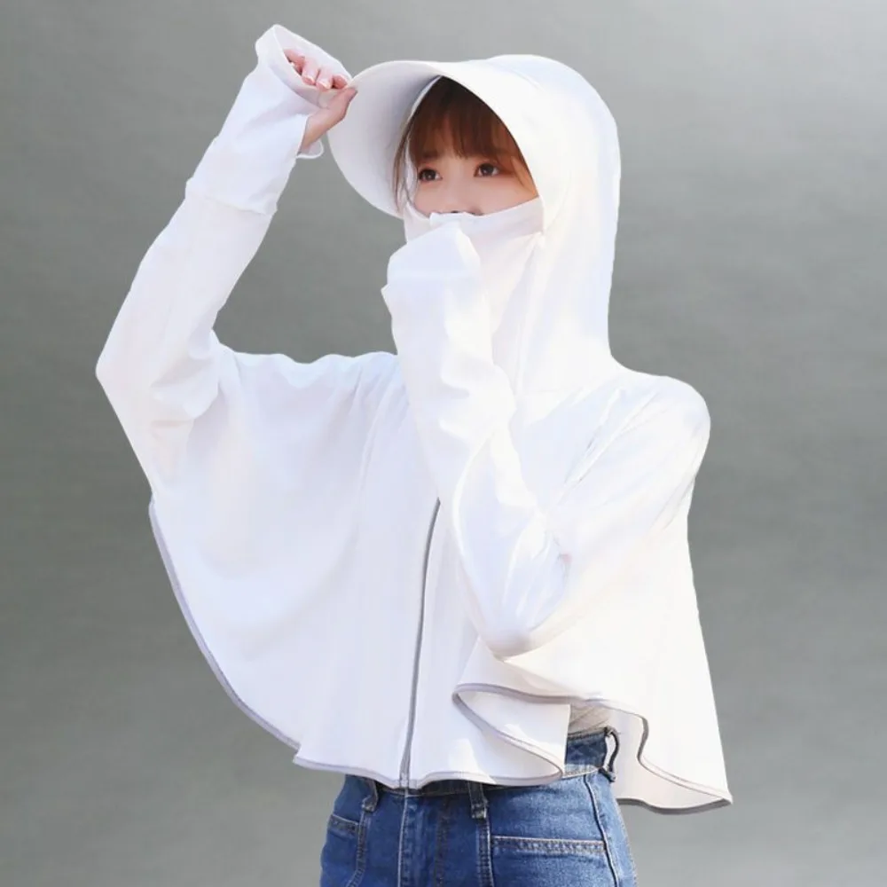 AliExpress NONE Summer New Cloak Sunscreen Clothing Cycling UV Protection Women's Breathable Sunscreen Cover Shirt Ice Silk Thin Edition