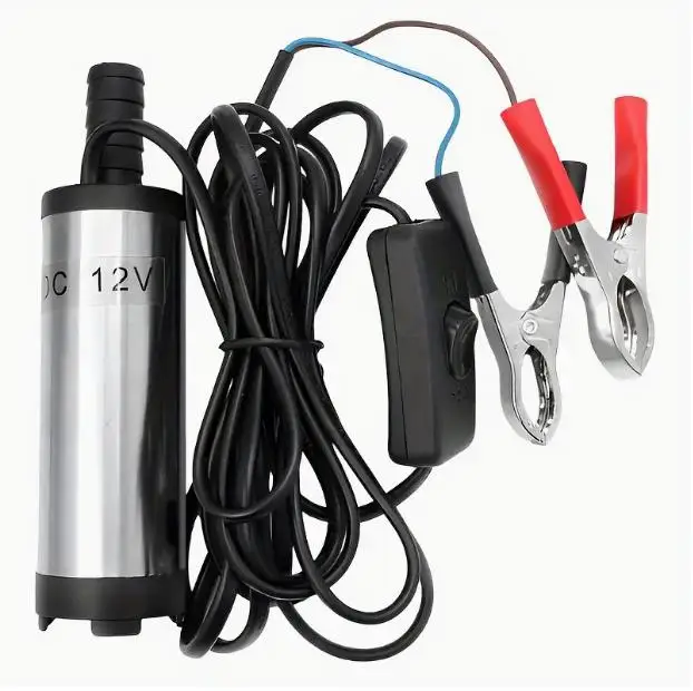 

1PC Electric Portable Car Water Oil Fuel Transfer Pump 12VDC 38mm Submersible Diesel Pumping Electric Oil Pump For Car Motorbike