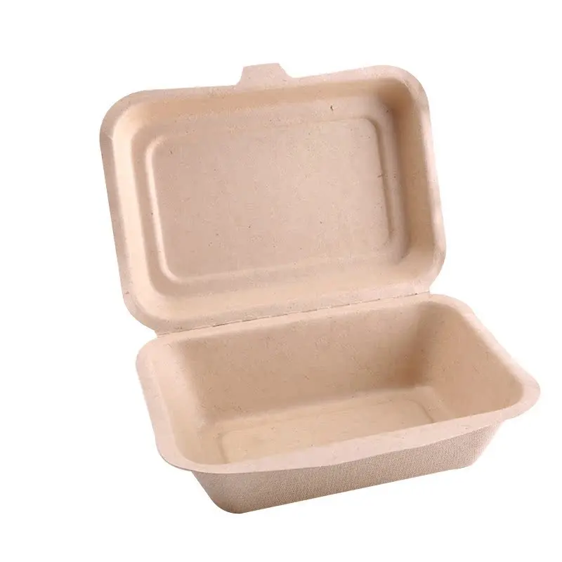 

Biodeadable Disposable Eco-friendly Tableware 450/600ml Meal Box Salad Box Light Food Container 50 Pieces