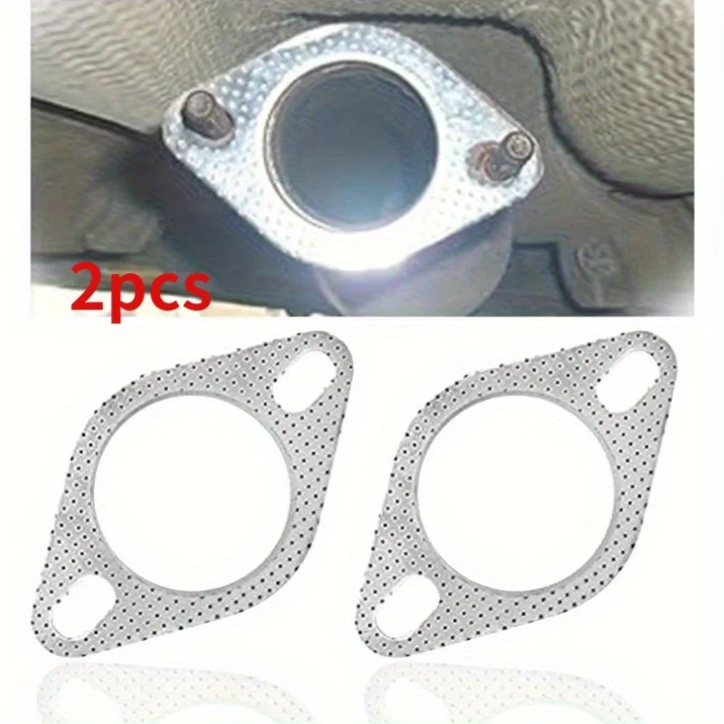 2 pieces of car exhaust gaskets - muffler high-temperature sealing gasket, enhanced high-temperature gasket