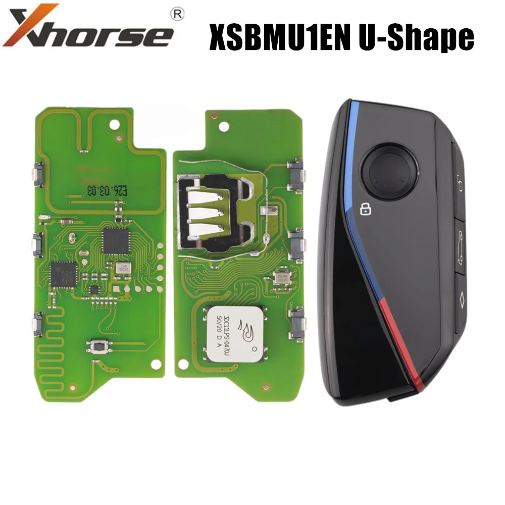 

1PC XHORSE XSBMU1EN U-Shape PCB with Shell BM Series Universal Smart Key