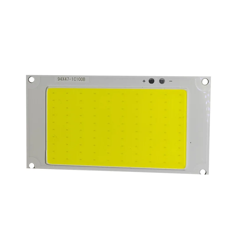 90*47MM 50W DC3V-3.7V Chip COB do światło halogenowe LED zimny biały DIY lampa LED reflektor oświetlenia domowego