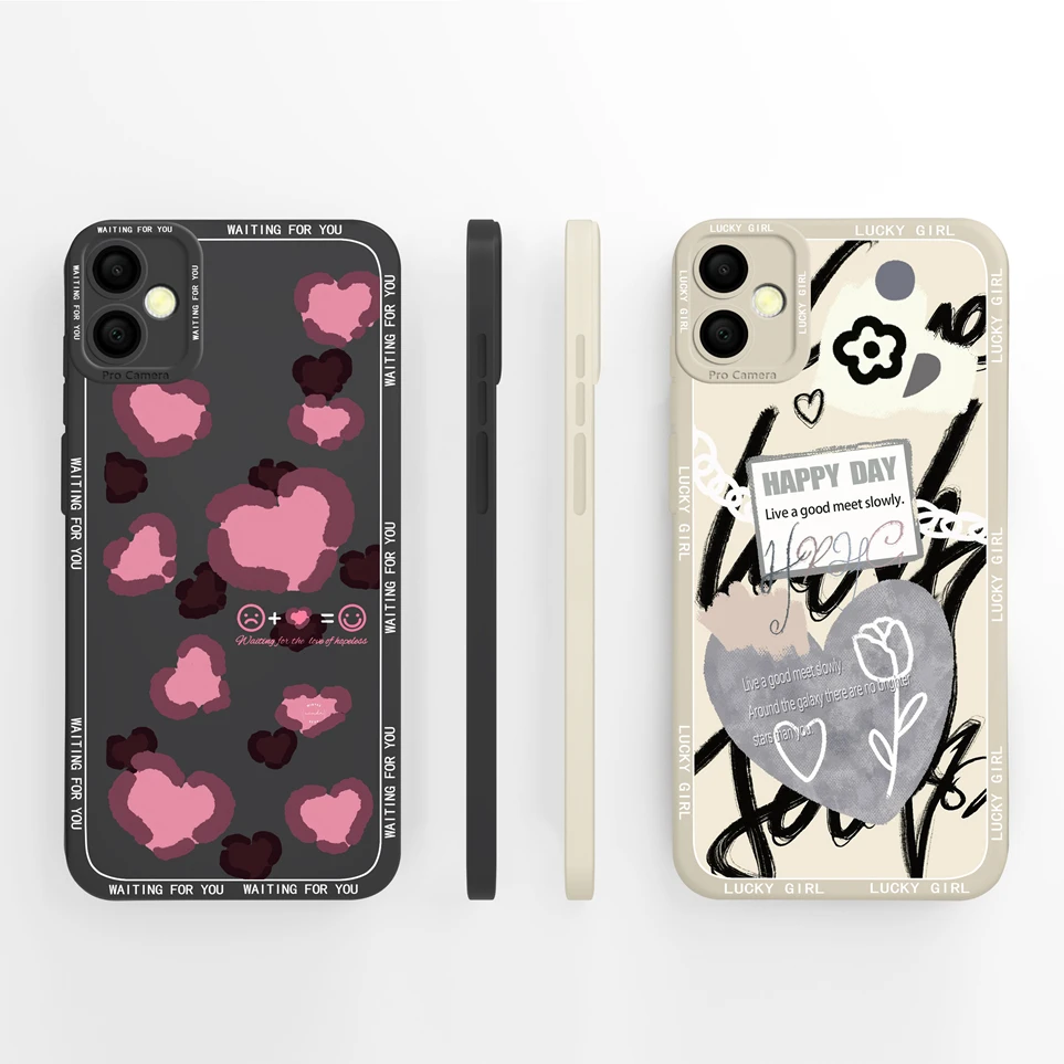 Luxury Case For Samsung Galaxy A05 A05s Fashion Cute Stars Liquid Soft Silicone Back Cover Protective Coque For A 05 A05s Funda