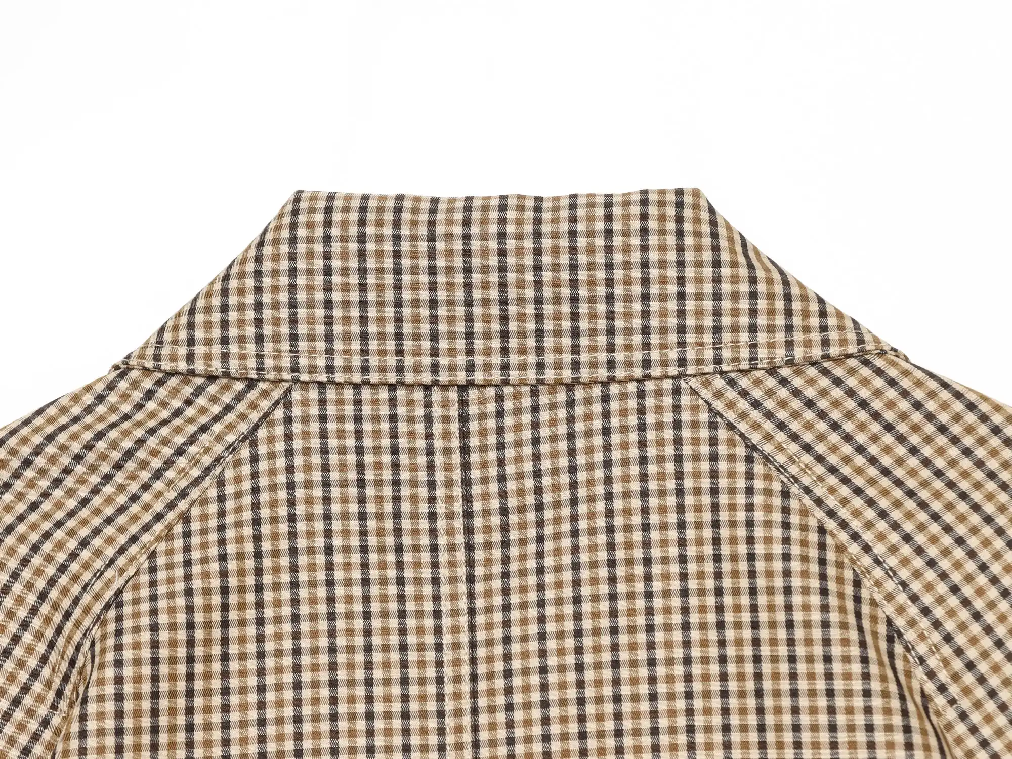 KONDALA Damen Klassische Elegante Gürteljacke Pendler Vintage Zweireihiger Kurzer Trenchcoat 2026 Herbst Trendige High-Street-Jacke – Detail 8