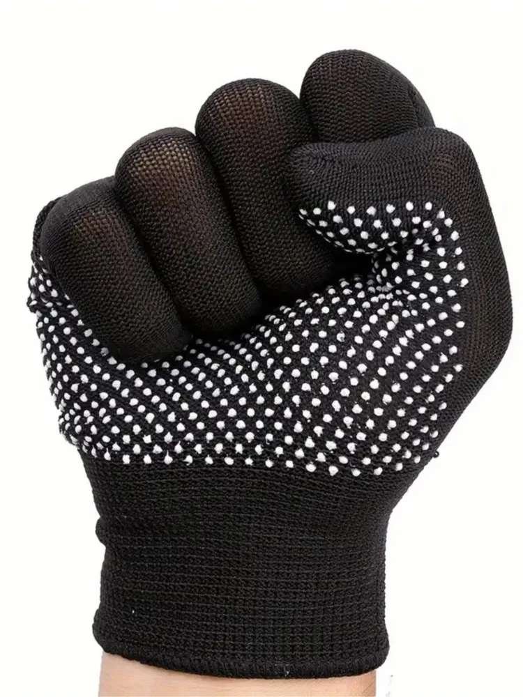 AliExpress NONE 10PCS Nylon Gloves - Breathable Non-Slip for Cycling, Fishing, Camping - Unisex Multicolor