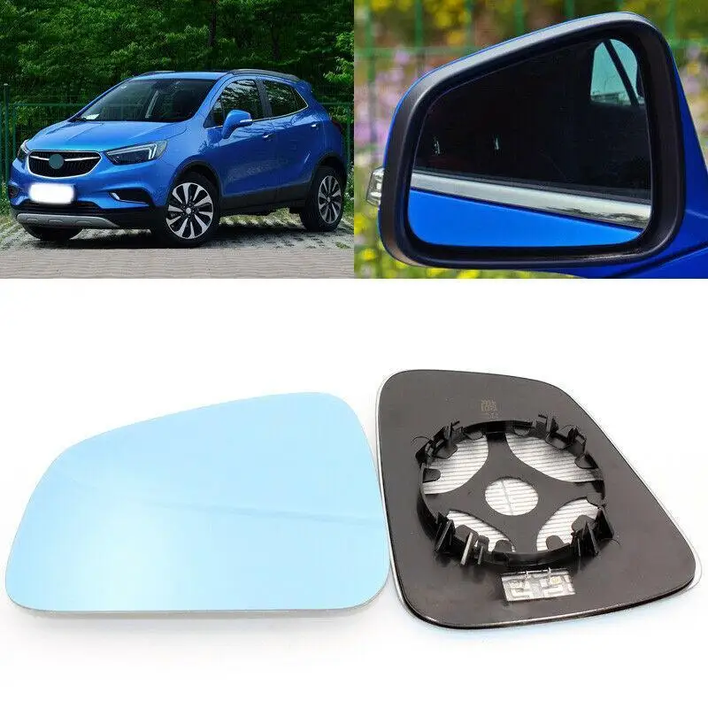 

For Buick Encore 2013-2017 Blue Lens Large Vision Rearview Mirror Wide Angle Blue Glasses Anti-Glare Heated Turn Single Lamp