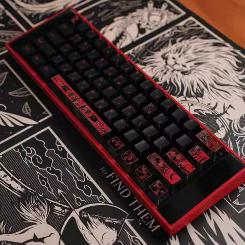 Dark Covenant Theme Keycap 142key PBT+PC Custom Keyboard Cap Cherry Profile Gaming KeyCap for Mechanical Keyboard Accessories
